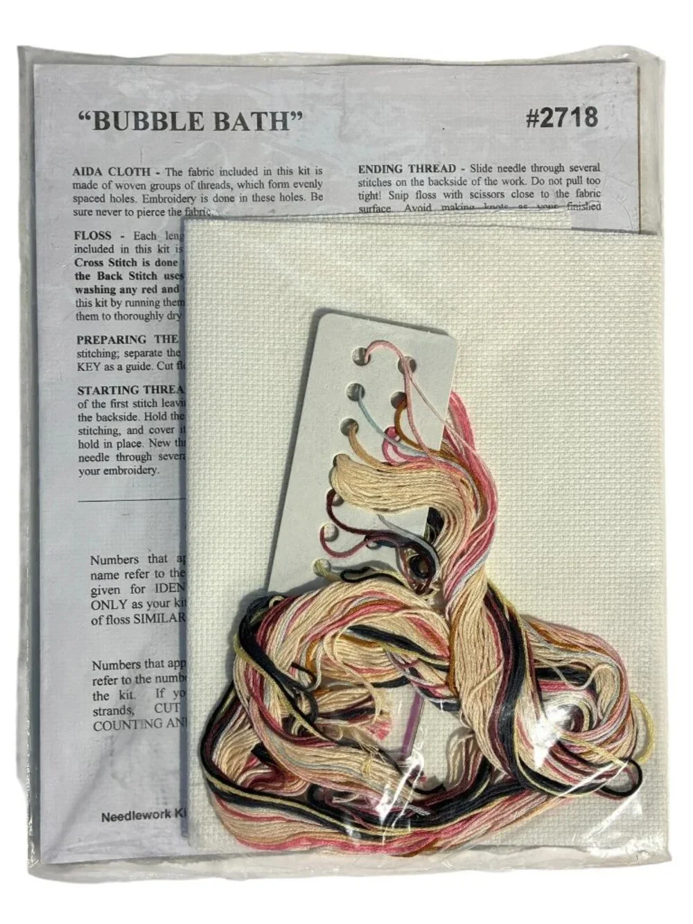Design Works Counted Cross Stitch Bubble Bath #2718 Picture Kit 12x15 Woman Wine